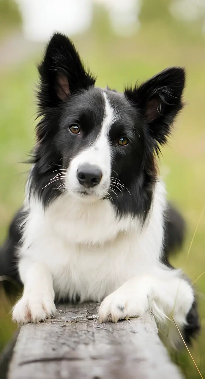 um cão da raça border collie.