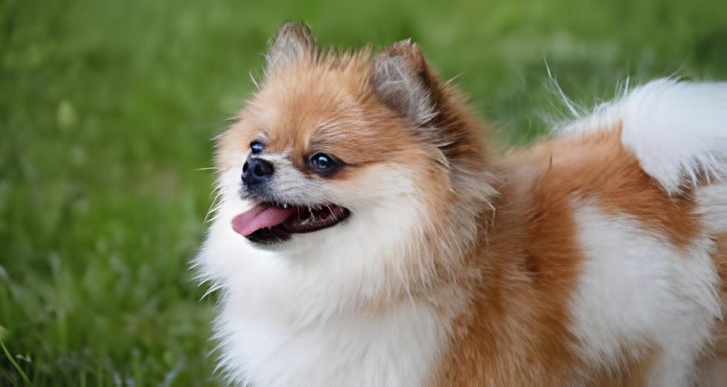um cão da raça lulu da pomerânia
