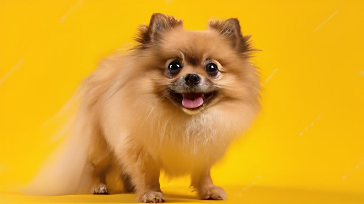 um cão da raça lulu d apomerânia