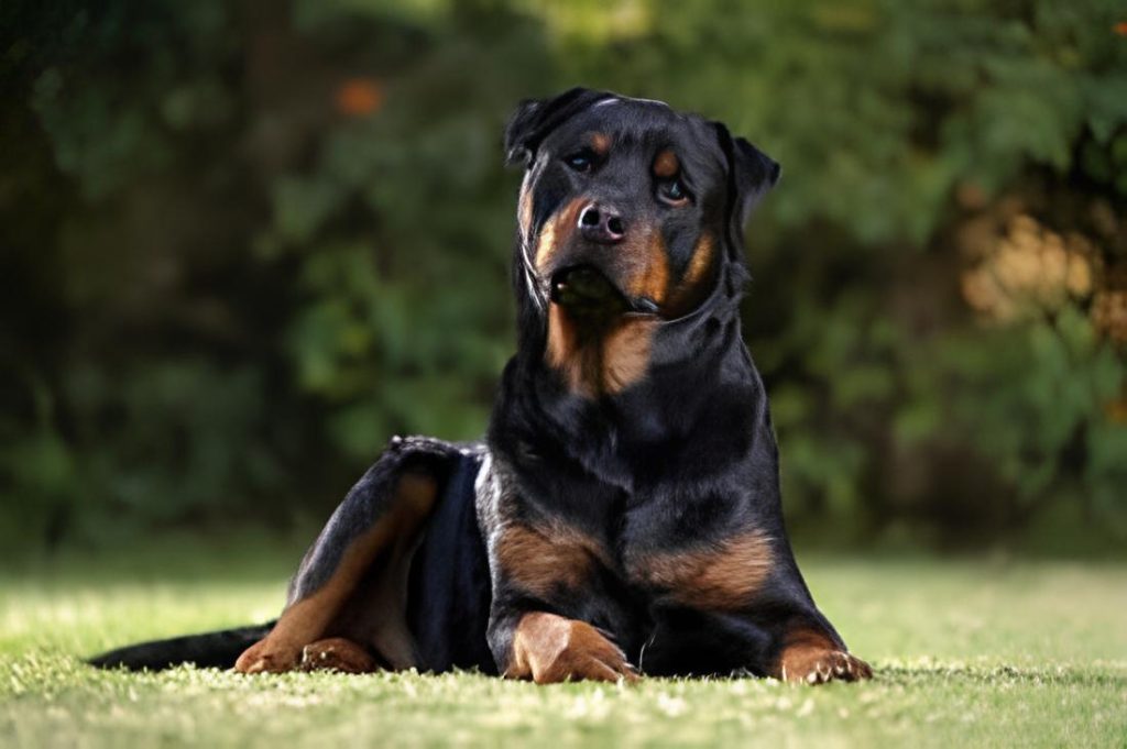 um cão da rotweiler