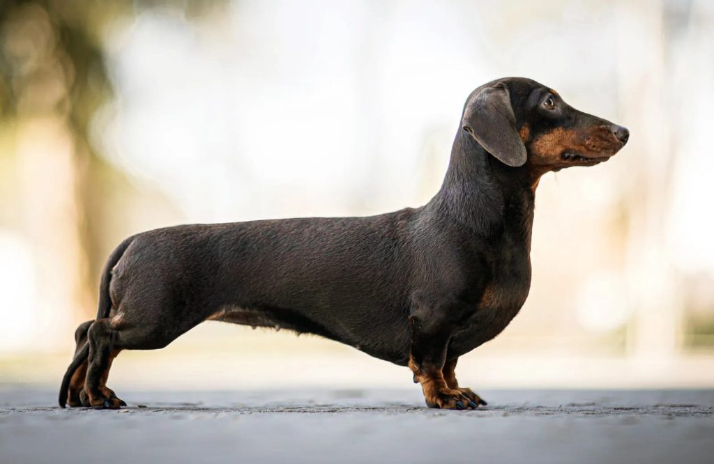 um cachorro da raça Dachshund