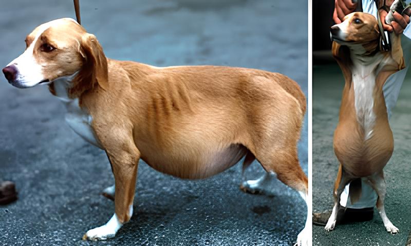 um cachorro com d’água.