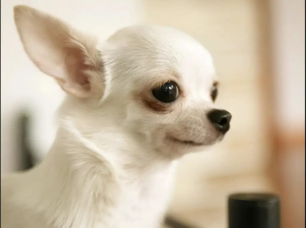 um cachorro da raça um cachorro da raça Chihuahuas Cabeça de Cervo.