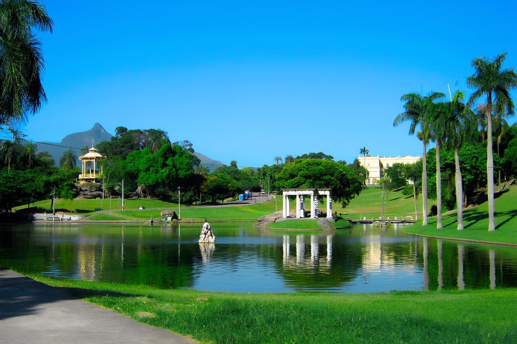 Parque da Quinta da Boa Vista no rio de janeiro.