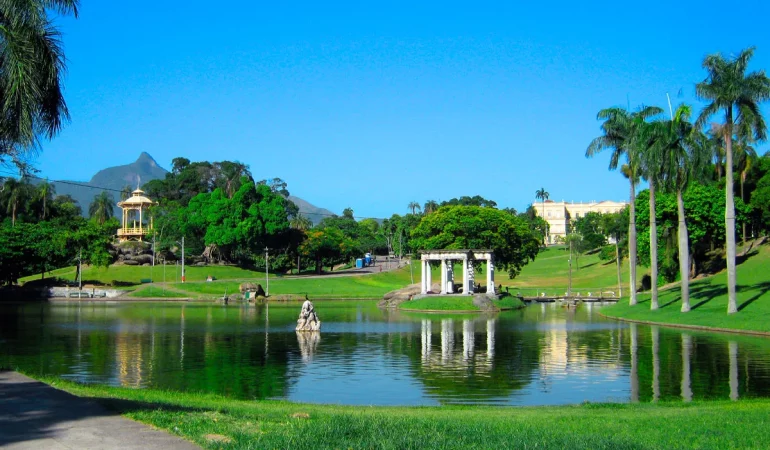 parque da quinta da boa vista localizada no rio de janeiro.