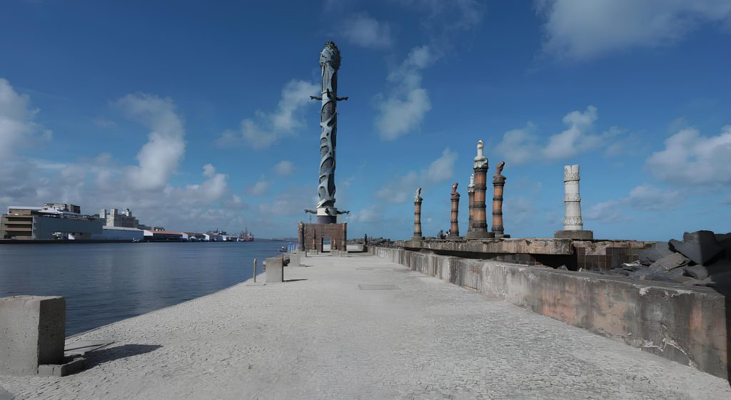 Parque das Esculturas em recife bom para passeios com pets.