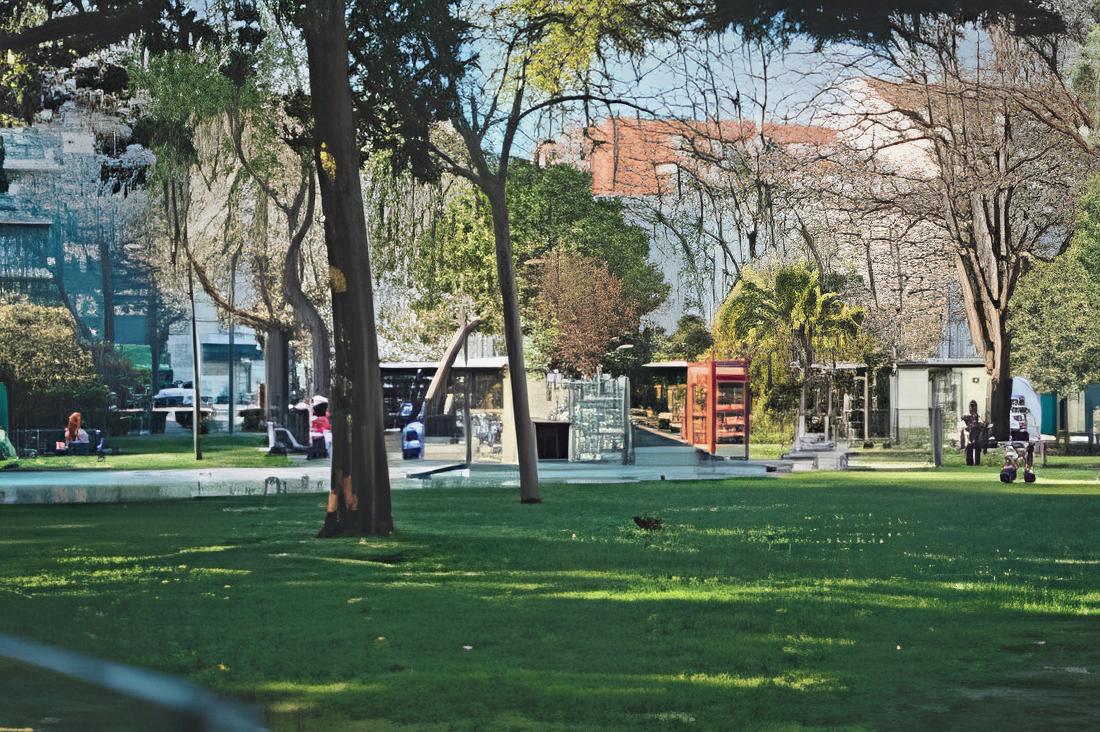 parque Campo Mártires da Pátria em Lisboa em Portugal.