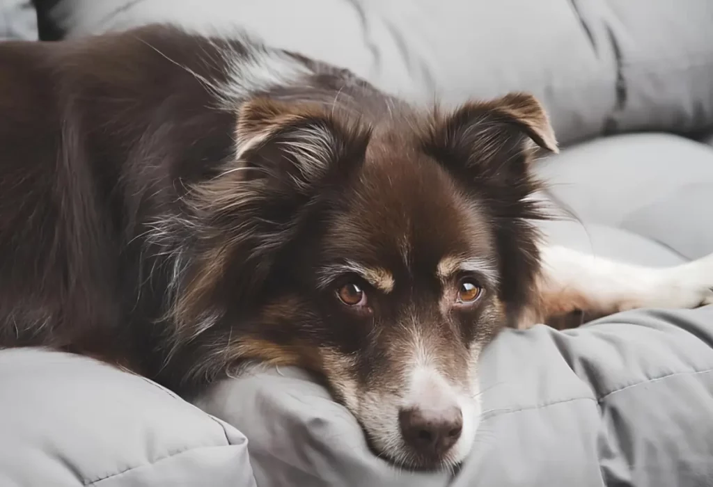 um cachorro que sofre de surdez