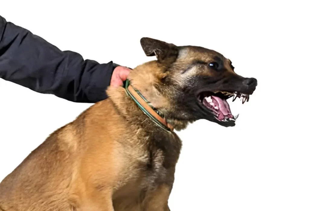 um cachorro reativo.