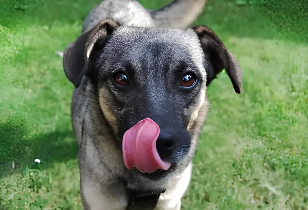 Um cachorro vira lata.