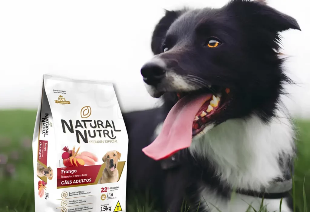 Ração natural para cachorro.