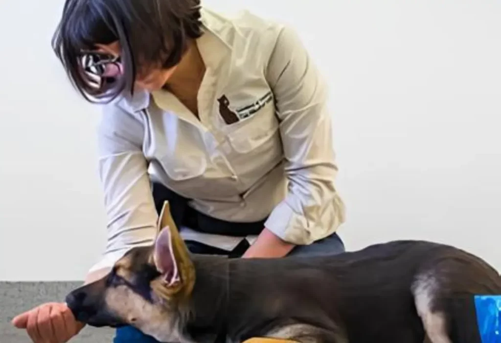 cães idosos comendo ração.