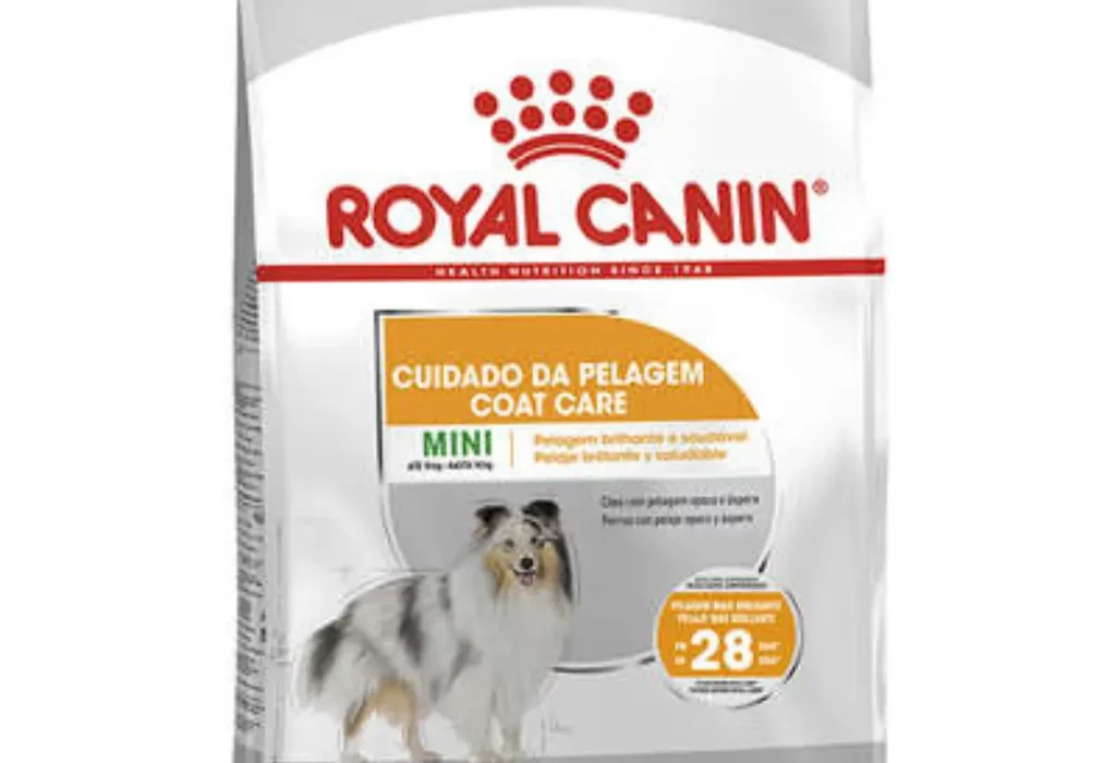 Um pacote de ração para queda de pelagem.