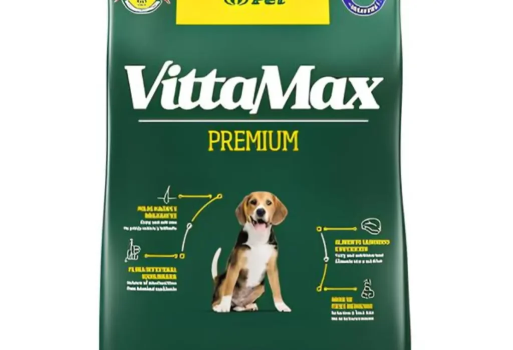 Um pacote de Ração VittaMax Premium Especial Cães Adultos Mix.